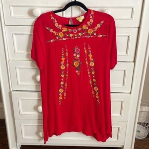 Umgee Spanish style floral dress. Size L.